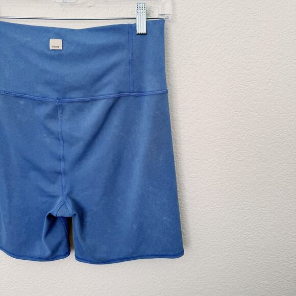 [Vuori] Heathered Blue All The Feels High Rise Workout Bike Shorts 5" Inseam XL - Picture 6 of 10
